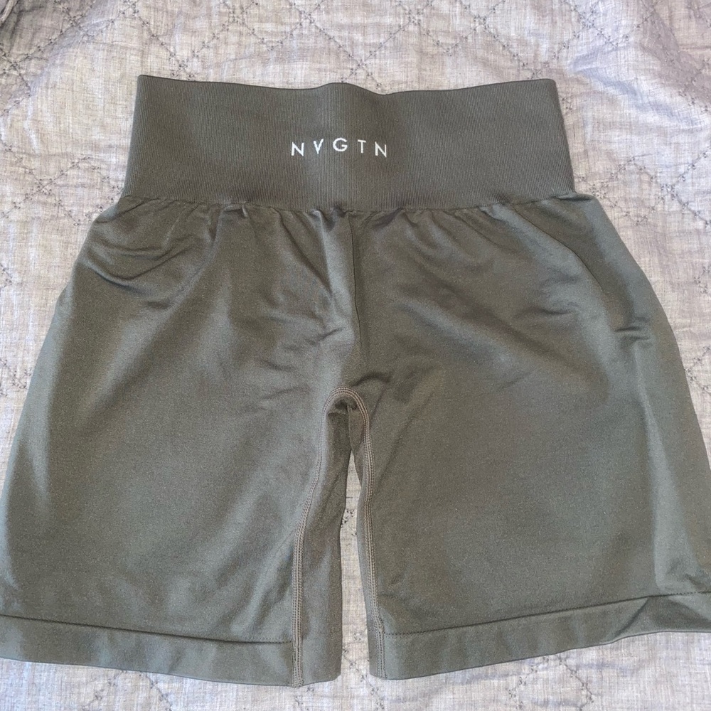 NVGTN seamless olive shorts